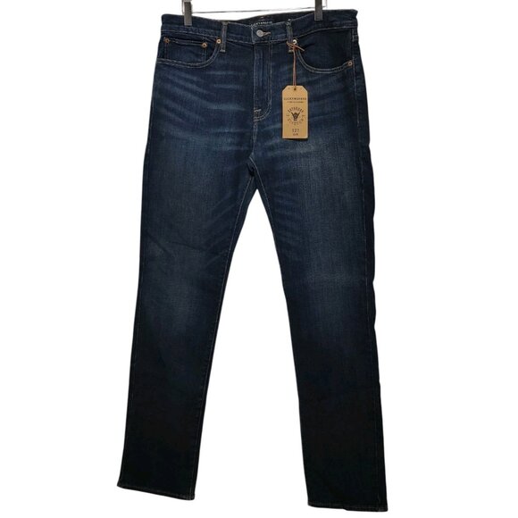 Lucky Brand 121 Slim POMPONIO BEACH Men's Jeans Size 33 x 34 NEW - Picture 1 of 11